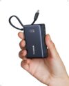 Baseus PicoGo AR11 Power Bank, 45W 10000mAh Portable Charger with 2.3 ft Retractable Cable and Detachable Cable, Flight-Safe Travel Compact Phone Battery Pack for iPhone 17/16/15, iPad, Galaxy, Pixel