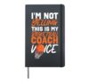 Basketball Bball Coach I'm Not Yelling This Is My Basketball Hardcover Journal, Black