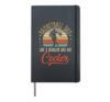 Basketball Dad Like A Regular Dad Cooler Vintage Fathers Day Hardcover Journal, Black
