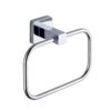Bathroom Towel Holder, Stainless Steel Wall-Mounted Round Towel Rings,Towel Rack,Chrome Bathroom Accessories