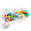 Bath Toy Storage Wall Mount Clear 3‑Compartment Bathtub Organizer Kids