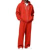 bawilom Men's Sweatsuits Full Zip Hoodie And Wide Leg Pants Set