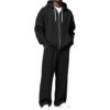bawilom Men's Sweatsuits Full Zip Hoodie And Wide Leg Pants Set
