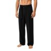 bawilom Men's Wide Leg Dress Pants High Waist with Pockets Black