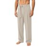 bawilom Men's Wide Leg Dress Pants High Waist with Pockets Khaki