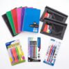 BAZIC PRODUCTS High School Supplies Bundle, 6 Spiral Notebooks & Pens