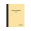 BAZIC PRODUCTS Manila Cover Composition Notebook, Wide-Ruled, 20 Ct