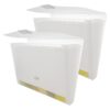 BAZIC Products Translucent 13-Pocket Poly Expanding File, 2-Pack