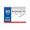 BAZIC Products White Spiral-Bound Index Cards, 3 x 5 in, 50 Ct