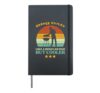 Bbq Dad Cooler Retro Barbecue Grill Fathers Day Daddy Papa Hardcover Journal, Black