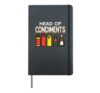 Bbq Head Of Condiments Funny Barbecue Grill Men Women Kids Hardcover Journal, Black