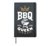 BBQ Queen Mom Grilling Meat Smoker Mother's Day BBQ Lovers Hardcover Journal, Black