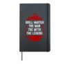 BBQ Smoker Grill Master The Man The Myth The Legend Hardcover Journal, Black