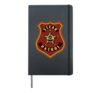BBQ Smoker Steak Patrol Badge Hardcover Journal, Black