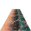 BCLLYK Shiny Corridor Rug Small Square Carpet Non Slip Door Mat for Kitchen Bathroom Stain Resistant and Washable (Size : 1×6m) (0.8×4m)