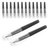 BCOATH Mini Compact Gel Pens 50pcs Black Ink Plastic 0.5mm