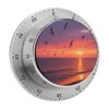 Beach Ocean Scenery Stainless Steel Mechanical Kitchen Timers