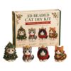Beaded Animal Kit, Christmas Cute Cat 3D Beaded Craft Making Supplies