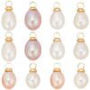 BEAMARKER 12Pcs Natural Freshwater Cultured Pearl Charms for Crafts