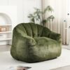 Bean Bag Chair, Bean Bag Sofa Chair with Armrests Stuffed High Density Foam, Lazy Sofa Comfy Chairs BeanBag Chair for Adults in Living Room,Bedroom Reading