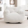 Bean Bag Chair, Bean Bag Sofa Chair with Armrests Stuffed High Density Foam, Lazy Sofa Comfy Chairs BeanBag Chair for Adults in Living Room,Bedroom Reading
