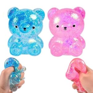 Bear Stress Ball, Bear Squishy, Sugar Filled Maltose Squeeze Squishies