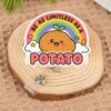 Be As Limitless As A Potato Badge Reel, Retractable ID Holder