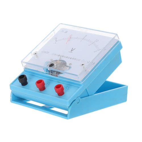Beatifufu Adjustable Plastic Lessons for Electrical Construction, Measurement for Analog Dc Voltmeter 0-15v and 0-3v with Intuitive Controls and Lightweight Physics Experiments