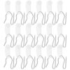Beaupretty 80 Sets Curtain Hooks Plastic Curtain Rail Pulley Hooks
