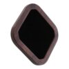Beaupretty Small Square Wooden Jewelry Tray with Black Velvet Lining 4 Inch