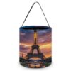 Beautiful Eiffel Tower Paris Halloween Candy Bags Trick Or Treat Bucket