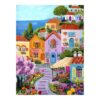 Beautiful Town, Jigsaw Puzzle for Adults 500 Pieces, Small Town Night Illustration Adult Only 14+