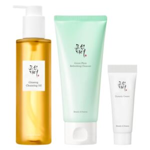 Beauty of Joseon Double Cleansing Duo With Glass Skin Moisturizer Gift | Daily Korean Skincare Face Cleansers for All Skin Types, Gentle Gel Cleanser and Lightweight Cleansing Oil 210 ml, 100 ml