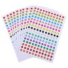 Beavorty 100 Sheets Laser Shiny Color Coding Labels Small Round Dot Stickers Self-Adhesive Flexible and Versatile Use for Scrapbooks and Notebooks Student Office Classroom 6mm