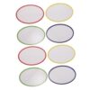 Beavorty 8pcs Reusable Magnetic Labels for Whiteboard with Easy Erase Surface and Edge Protection Design, Coated Paper and PVC Material, for Classroom and Office Organization