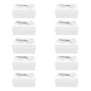 Beavorty Jewelry Box with Lid Pearlescent Paper and Bowknot 10pcs