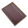Beavorty Wood Necklace Display Box with Window and Velvet Lining