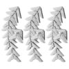 BEBEMOKO Metal Book Corner Protectors 14mm Silver 40pcs Vintage for Albums
