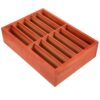 BEBEMOKO Wooden 12 Grid Phone Organizer Box for Desktop Storage
