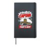 Because I am the captain therefore Sailor Skipper Hardcover Journal, Black