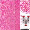 Bedazzler Kit with Rhinestones, 30000pcs Silver Clear Gems Multi Size with B7000 Glue for Crafts (Pink)