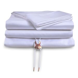 Bed Bunny Locking Fitted Bed Sheet Set, Stays On & Won’t Slip Off, Built-in StayFit Compression System Hugs Mattresses, AS-SEEN-ON-TV, Wrinkle & Stain Resistant CopperSoft Fabric, Infused w/Copper