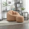 Bedding Bean Bag Sofa Chair High Pressure Foam Bean Bag Chair Adult Material with Padded Foam Padding Compressed Bean Bag with Footrest