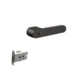 Bedroom Magnetic Door Lock Indoor Wooden Mute Room Modern Minimalist Household Handle Toilet(Dumb Gray-ET)