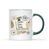 BeeTeeStore Field Notes Mug for Anthropologist 11oz Green Accent Coffee Cup