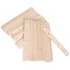 Beige Wood Craft Sticks with Holes, Single Piece Ice Pop Rods 100pcs