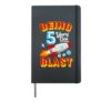 Being 5 Years Old Is A Blast Kids 5th Birthday Kid Rocket Hardcover Journal, Black