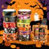 Bekecidi 12 Rolls Halloween Washi Tape Set, Holiday Masking Tape Decorative Tape with Classic Halloween Patterns, Washi Tape for Scrapbook Journal DIY Craft Gift Wrapping Party Decor