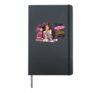 Be Kind Stay True Shine in Your Own Way Girl Puppy Hardcover Journal, Black