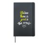Believe There is Good in the World Love Inspire Motivation Hardcover Journal, Black